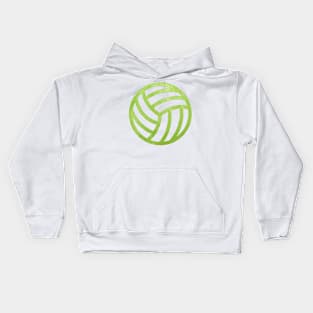 Volleyball Green Kids Hoodie